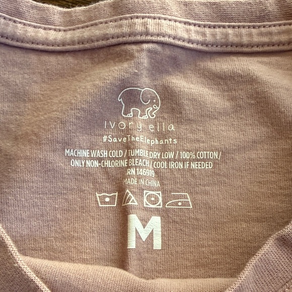 Two Ivory Ella T-shirt’s Pink (medium) and Navy (small) - Picture 4 of 5